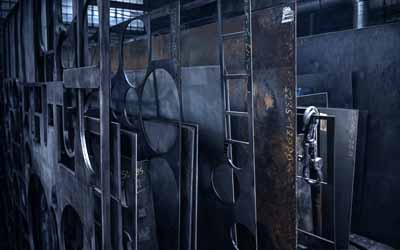 Blechlager von Bandblechen aus S235JR bei vombostahl