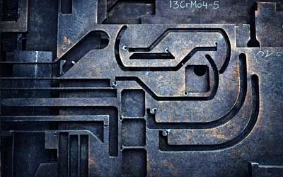 Blech mit Brennauschnitten aus 13CrMo4-5 Stahl bei Vombrocke aus Grobblech gefertigt